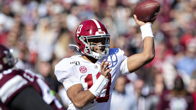 Tua Tagovailoa's Post Hip Surgery 2020 NFL Draft Odds - NFL Prop Bets