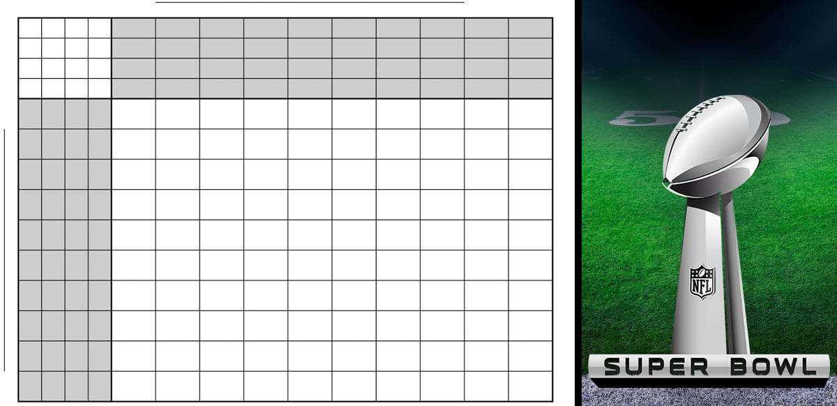 Free Super Bowl Squares Template - Template Grids for the Super Bowl
