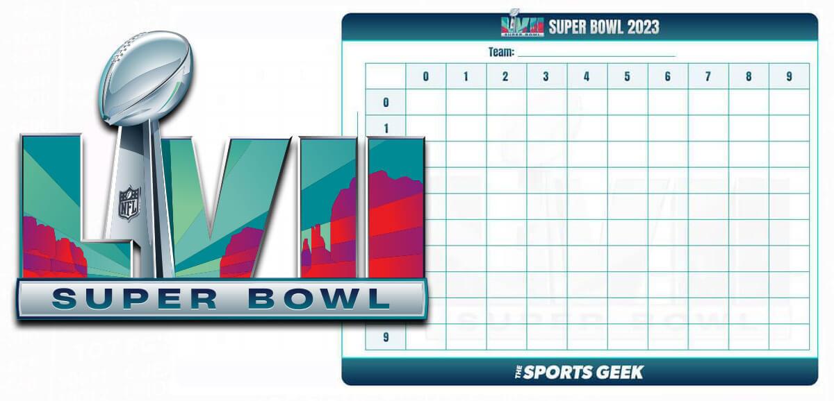 2023 Super Bowl LVII (57) Betting Games, Squares & Prop Bets Pool Ideas